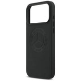 Mercedes Leather Vintage Logo Case with MagSafe for iPhone 17 Pro Max 6.9" Black - MEHMP17X25RICVLK
