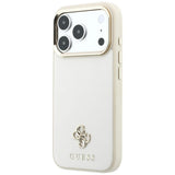 Guess Saffiano Small 4G Logo Case for iPhone 17/18 Pro 6.3" Beige - GUHMP18L6PSA4DME