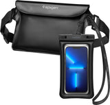 Spigen Aqua Shield Waterproof Dry Bag and Waterproof Universal Phone Pouch Up to 6.9" Black- AMP04533