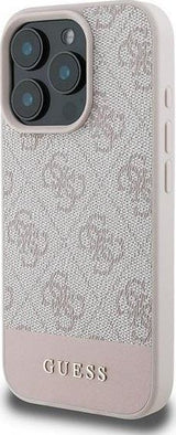 Guess 4G Bottom Stripe Case for iPhone 16 Pro Max 6.9" Pink - GUHCP16XG4GLPI