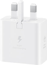 Samsung 3 Amp 25W USB C UK Mains Charger White - EP-T2510NWEGGB