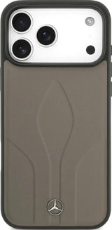 Mercedes Leather The Move Case with MagSafe for iPhone 17 Pro Max 6.9" Taupe - MEHMP17X25ROLAUT