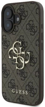 Guess 4G Big Logo Case for iPhone 16 6.1" Brown - GUHCP16S4GMGBR