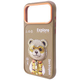 Nimmy Cool & Cute 2.0 Bear Case with MagSafe for iPhone 17 Pro 6.3" Brown Orange - N-KMLL-IP17-PRO-011-B