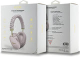 Guess GCube Metallic Script Logo On Ear Wireless Headphone Pink - GUBHK1GCTCSP