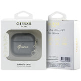 Guess Metallic Script Charm Case for AirPods 4 Black - GUA4PGMCSK