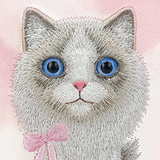 Nimmy Big Eye Cute Pet Ragdoll Cat Case with MagSafe for iPhone 17 Pro Max 6.9" Pink - N-XDY-IP17-PRO-MAX-07-D