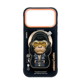 Nimmy Cool & Cute 2.0 Gorilla Case with MagSafe Stand for iPhone 17 Pro Max 6.9" Black Orange - N-YJKM-CXZJZH-IP17-PRO-MAX-016