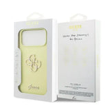Guess Liquid Silicone 4G Metal Logo Case for iPhone 17 Pro Max 6.9" Yellow - GUHCP17XSC4GLMY