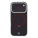 Mercedes Iconic Logo Case with 360 MagSafe Ring Stand for iPhone 17/18 Pro Max 6.9" Burgundy - MEHMP18X25HRSILR