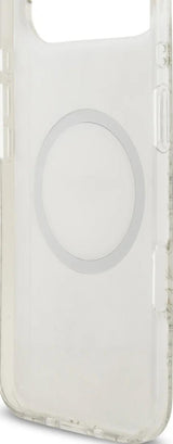 Guess IML Flowers Allover Strap Case with MagSafe for iPhone 17 Air 6.5" White - GUHMP17MHCPOFPH