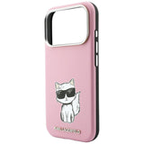 Karl Lagerfeld Smooth Choupette Bodies Sketch Case with MagSafe for iPhone 17/18 Pro Max 6.9" Pink - KLHMP18X6PWCIKDP