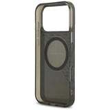 AMG Double Layer Transparent Smocked Case with MagSafe for iPhone 17 Pro Max 6.9" Black - AMHMP17X24HTRDK