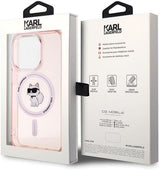Karl Lagerfeld IML Choupette Case with MagSafe for iphone 15 Pro 6.1" Pink - KLHMP15LHFCCNOP
