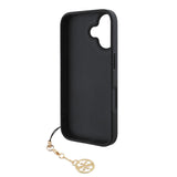 Guess 4G Charms Collection Hybrid Case for iPhone 16 6.1" Black - GUHCP16SGF4GCK