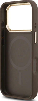 Guess 4G Stripe Case with MagSafe for iPhone 17 Pro 6.3" Brown - GUHMP17LPG4SEMCW