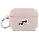 Karl Lagerfeld Monogram Karl & Choupette Head Case for AirPods Pro 3 Pink - KLAP3PGKCPP