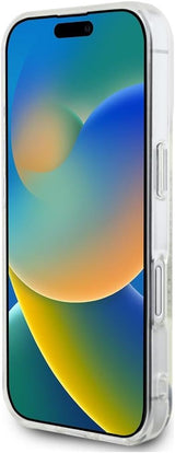 Karl Lagerfeld IML Rhinestones Karl Head Case for iPhone 16 6.1" Clear - KLHCP16SHKHDCELT