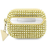 Guess Rhinestone Triangle Charm Case for Airpods 3 Gold - GUA3HDGTPD