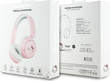 Hello Kitty Face Logo Bluetooth Wireless Headphones Pink - HKOBHV6ROKFP