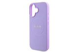 Guess PU Grained Classic Logo Case with MagSafe for iPhone 16 6.1" Purple - GUHMP16SPGHSMMU