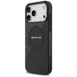 AMG Double Layer Transparent Rhombs Case with MagSafe for iPhone 17 Pro Max 6.9" Black and Red - AMHMP17X24HRDKR