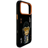 Nimmy Cool & Cute 2.0 Gorilla Case with MagSafe for iPhone 17 Pro 6.3" Black Orange - N-KMLL-IP17-PRO-016