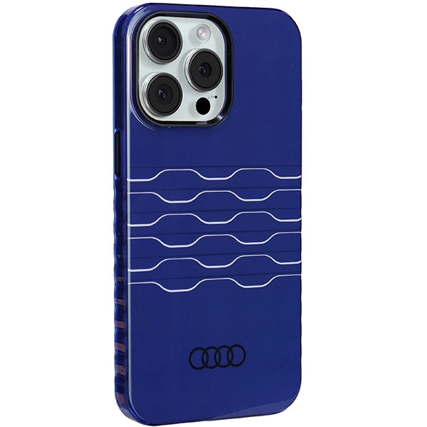 Audi IML Hard Case with MagSafe for iPhone 15 Pro Max 6.7" Blue - AU-IMLMIP15P-A6/D3-BE