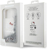 Hello Kitty Liquid Glitter Charms Kitty Head Case for iphone 15 Pro Max 6.7" Clear - HKHCP15XLIKHET