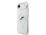 Karl Lagerfeld IML Karl & Choupette Head Metal Frame Case with MagSafe for iPhone 17 Air 6.5" Clear - KLHMP17MHLSKCH