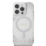 Guess Resin Gradient Glitter Hardcase with MagSafe for iPhone 16 Pro Max 6.9" Silver - GUHMP16XRGRGES