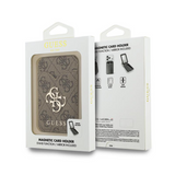 Guess 4G Big Metal Logo Magnetic Card Holder with Stand and Mirror Brown - GUWMSMIP4GW