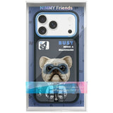 Nimmy Cool & Cute 2.0 Little Rich Tycoon Dog Case with MagSafe for iPhone 17 Pro 6.3" Black Blue - N-KMLL-IP17-PRO-01