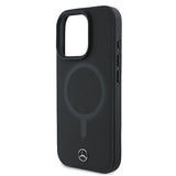 Mercedes Smooth Leather Case with MagSafe for iPhone 16 Pro 6.3" Black - MEHMP16L23RCMK