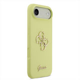Guess Liquid Silicone 4G Metal Logo Case for iPhone 17 Air 6.5" Yellow - GUHCP17MSC4GLMY