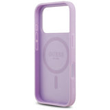 Guess Grained Ring Case with MagSafe for iPhone 17 Pro 6.3" Purple - GUHMP17LPGHSMMU