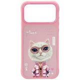 Nimmy Cool & Cute 2.0 White Rich & Beauty Cat Case with MagSafe for iPhone 17 Pro 6.3" Pink - N-KMLL-IP17-PRO-04