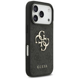 Guess 4G Big Logo Case for iPhone 17 Pro 6.3" Black - GUHCP17L4GMGGR