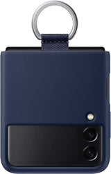 Samsung Galaxy Z Flip 3 Silicone Cover with Ring Navy - EF-PF711TNEGWW