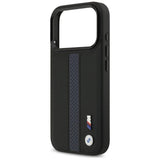 BMW M Perforated Stripe Logo Case with MagSafe for iPhone 17 Pro 6.3" Blue - BMHMP17L25PCPSKB