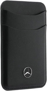 Mercedes Benz Leather Magnetic Card Holder Black - MECSMPUDCSK