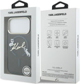 Karl Lagerfeld Script Logo Case with MagSafe for iPhone 17/18 Pro 6.3" Black - KLHMP18L5HKSCAK