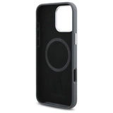 Mercedes Benz Silicone Vertical Tonal Stripes Case with MagSafe for iPhone 16 Pro Max 6.9" Grey - MEHMP16X23SUVSA