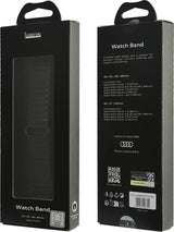 Audi Logo Genuine Leather Magnetic strap for Apple Watch 44/45/46/49mm Black - AU-GL-AW44-49-GT/D2-BK