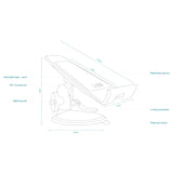 Tabbi White Tablet & Mobile Phone Mount Windscreen Holder for ipad pro air m