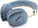 Guess PU Leather 4G Triangle Logo Wireless Headphones Blue - GUBHK1P4TPB