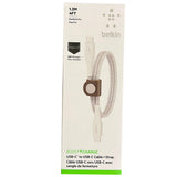 Belkin Boost Charge 1.2M 60W USB C to USB C Cable with Strap White - F8J241ds04-WHT