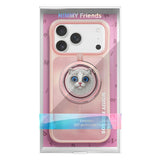 Nimmy Big Eye Cute Pet Ragdoll Cat Face Case with Detachable MagSafe Grip for iPhone 17 Pro 6.3" Pink - N-XDY-CXZJZH-IP17-PRO-07-D