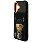 Nimmy Cool & Cute 2.0 Gorilla Case with MagSafe for iPhone 17 6.3" Black Orange - N-KMLL-IP17-016