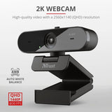 Trust Taxon QHD 2K Webcam Black - 24228